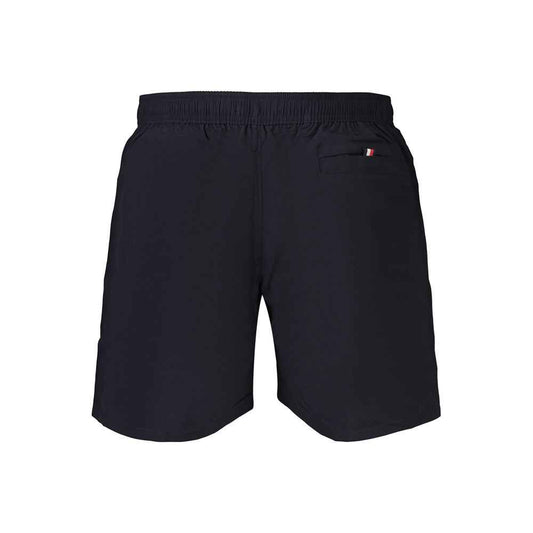 Blue Polyester Men's Swimwear