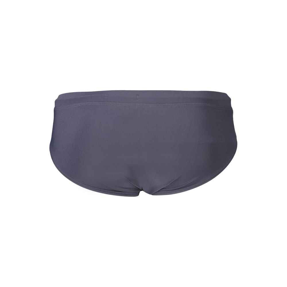 Blue Polyester Men's Swimwear