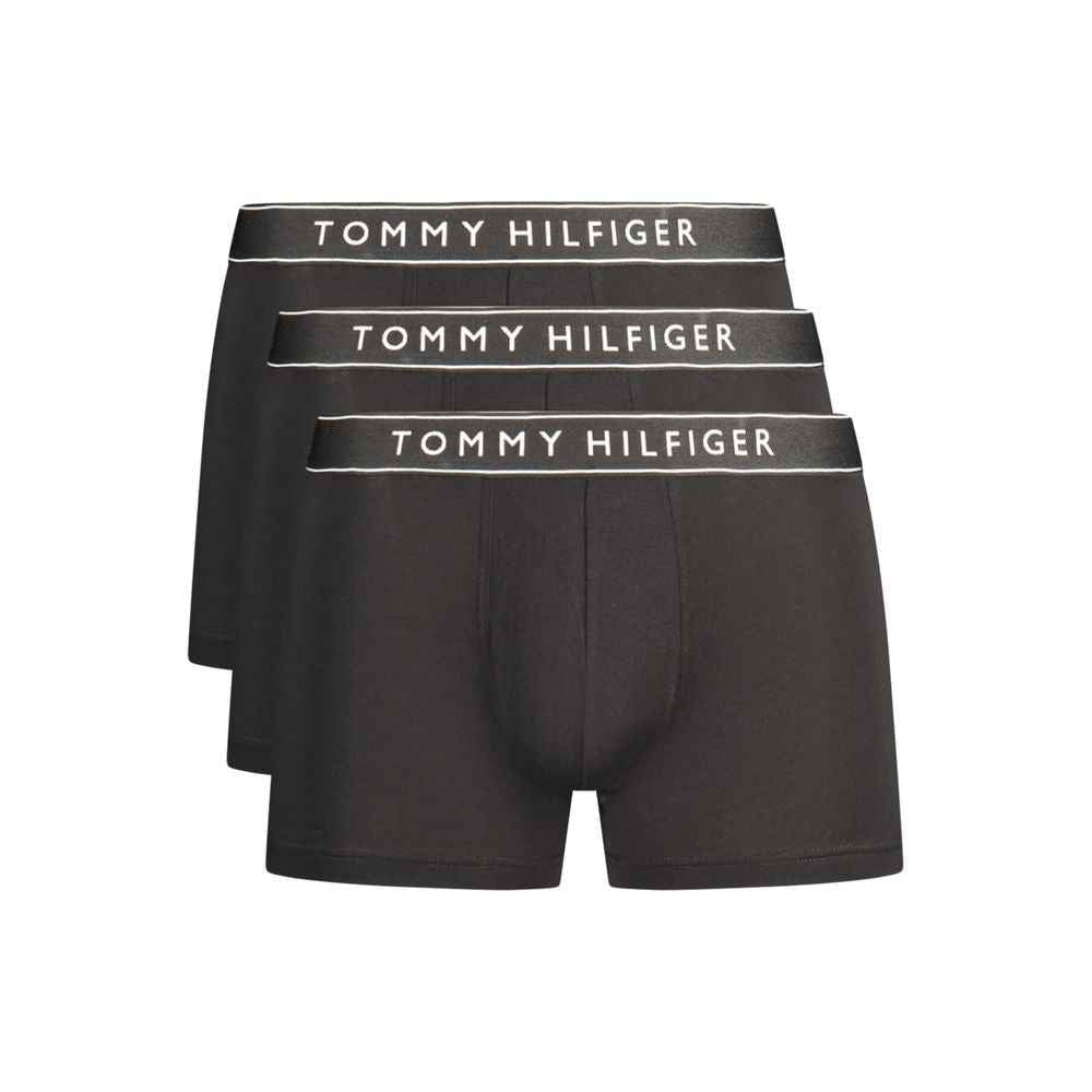Black Cotton Men's Boxer Short