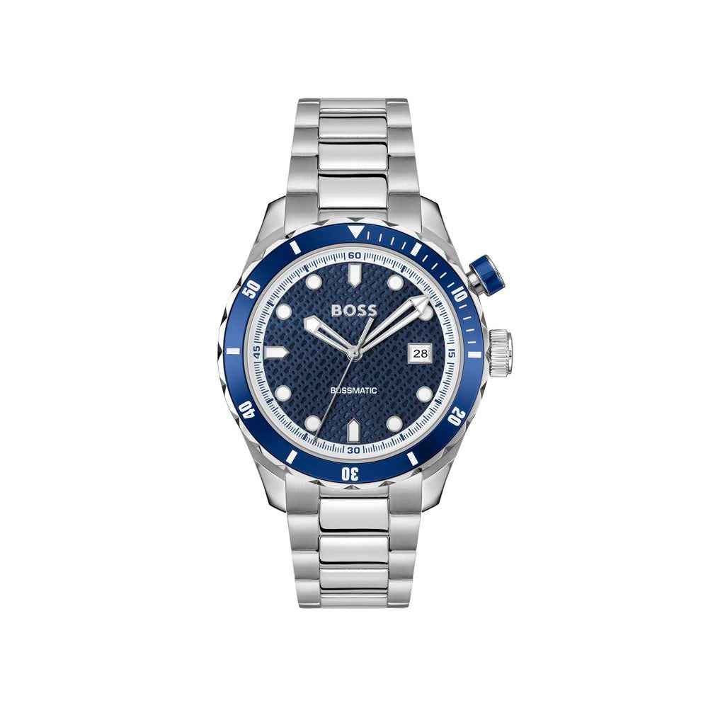 Gray Stainless Steel Dress Watch