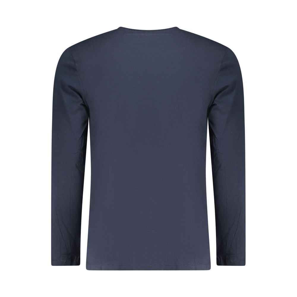 Blue Cotton Men's T-Shirt