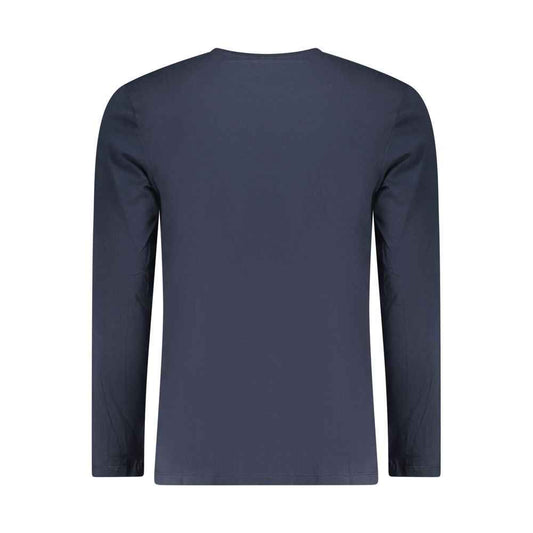 Blue Cotton Men's T-Shirt