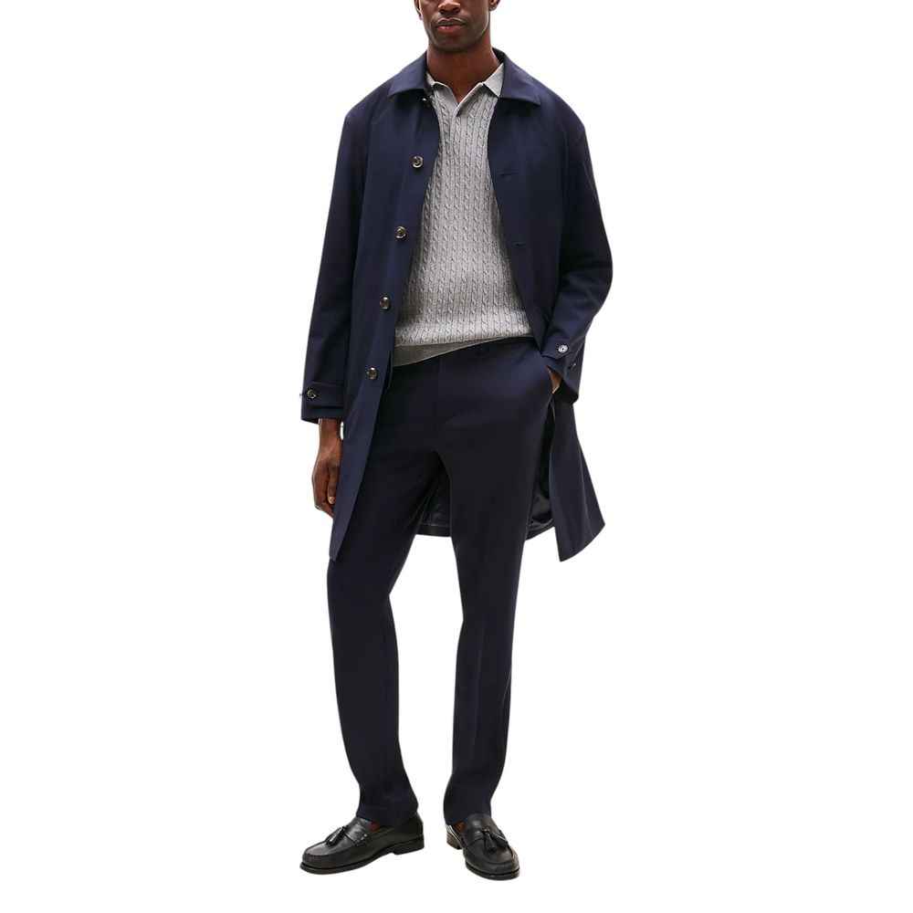 Blue Recycled Polyester Dress Pants