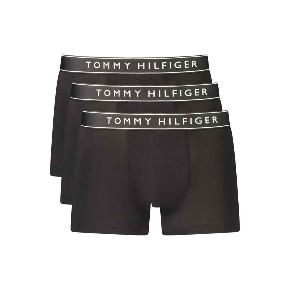 Black Cotton Men's Boxer Shorts
