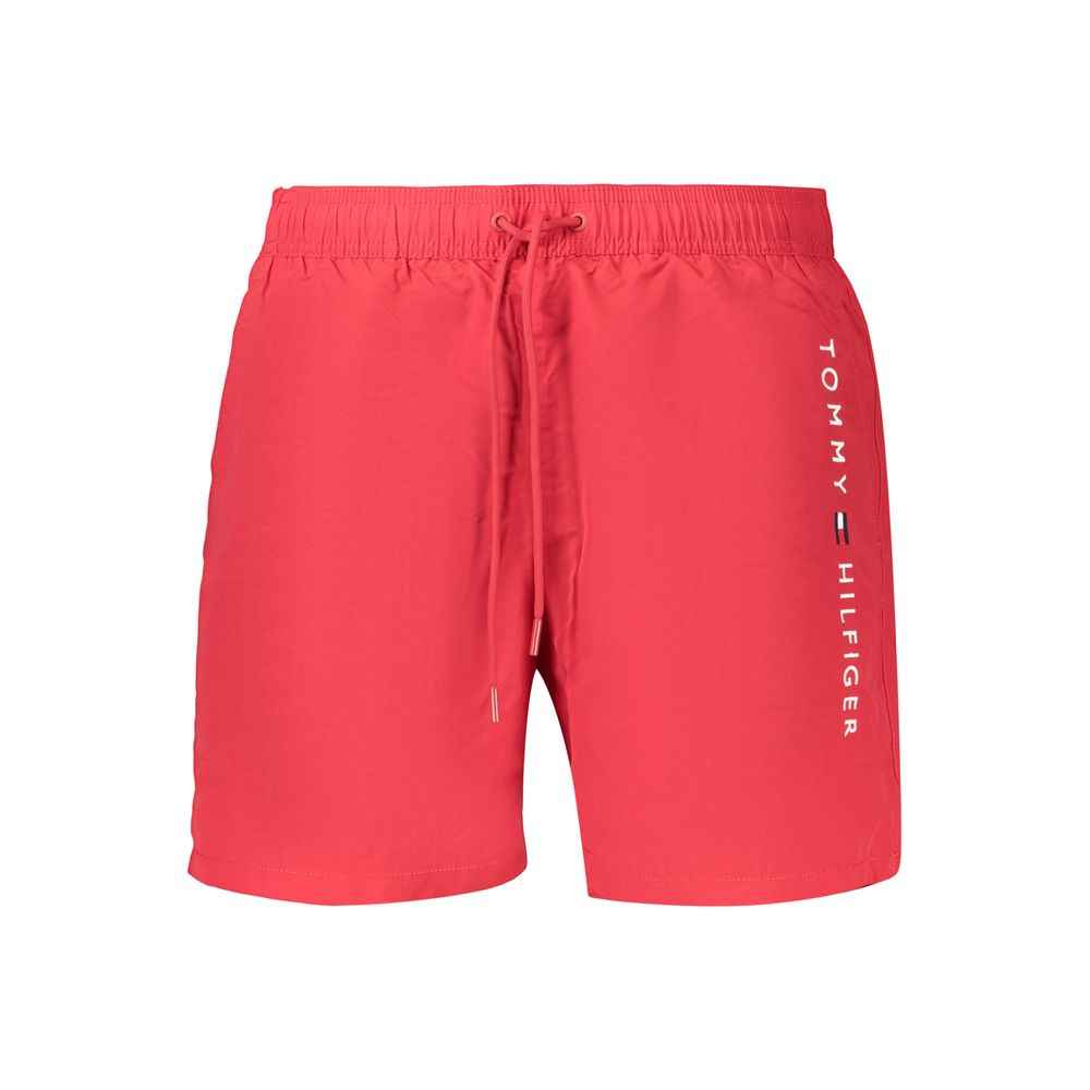 Rosso Polyester Mens Swimwear