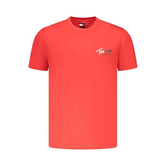 Red Cotton Mens T-Shirt