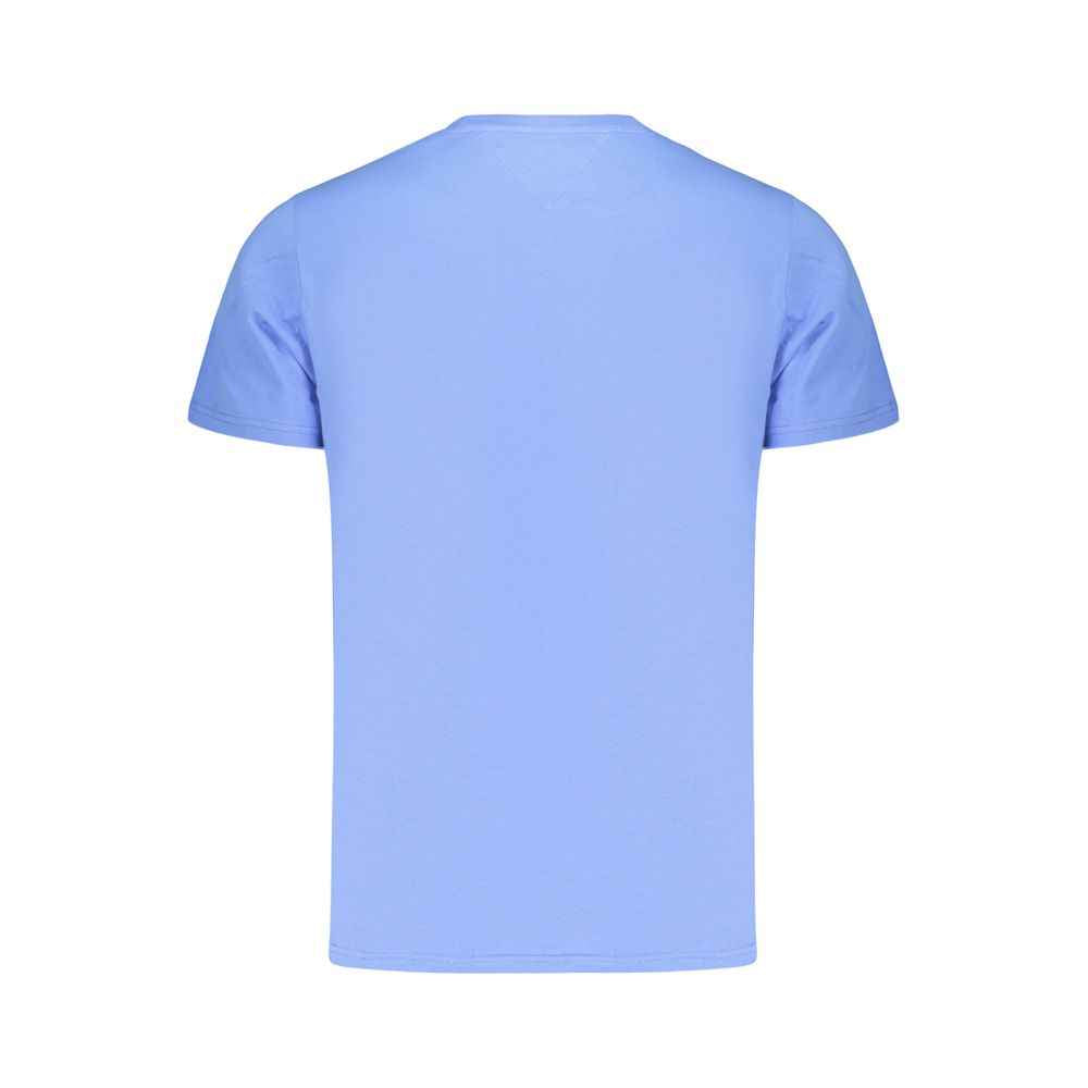 Blue Cotton Men's T-Shirt