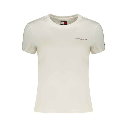 White Cotton Women's T-Shirt