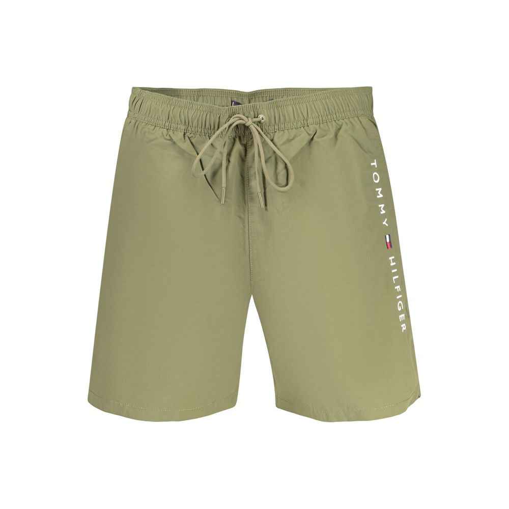 Green Polyester Men's Boxer