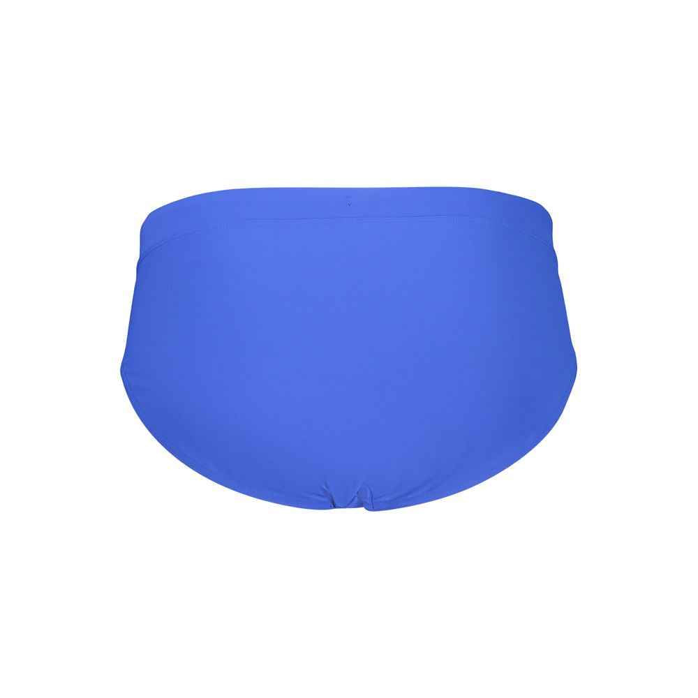 Blue Polyester Men's Swimwear
