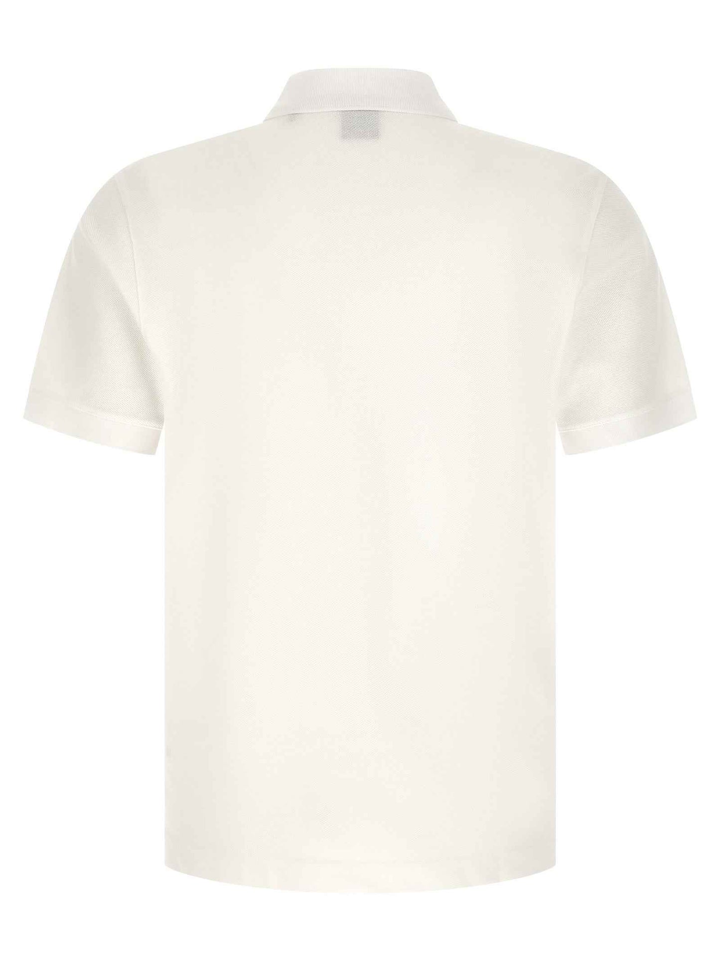 White Cotton Polo Shirt