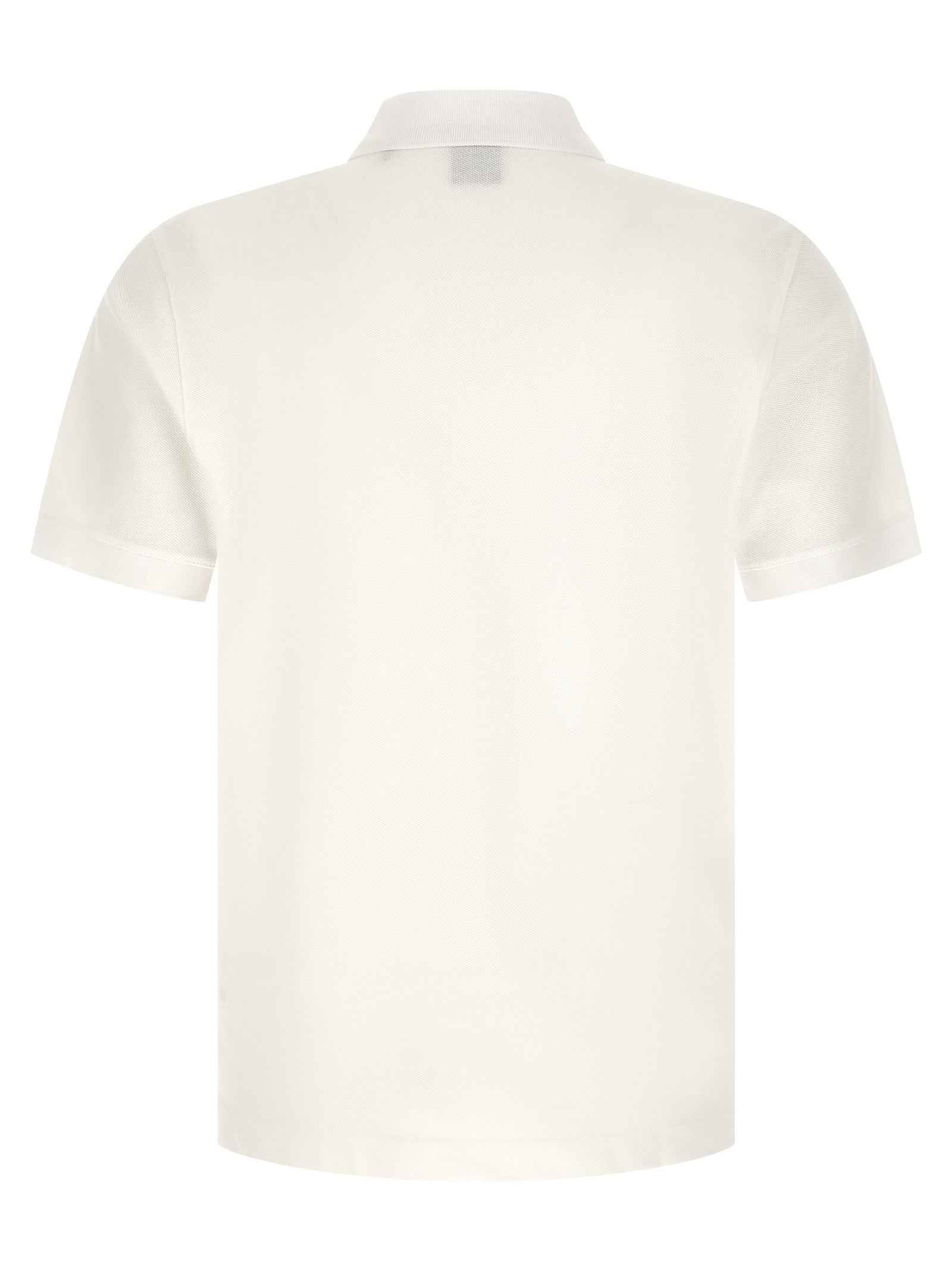 White Cotton Polo Shirt