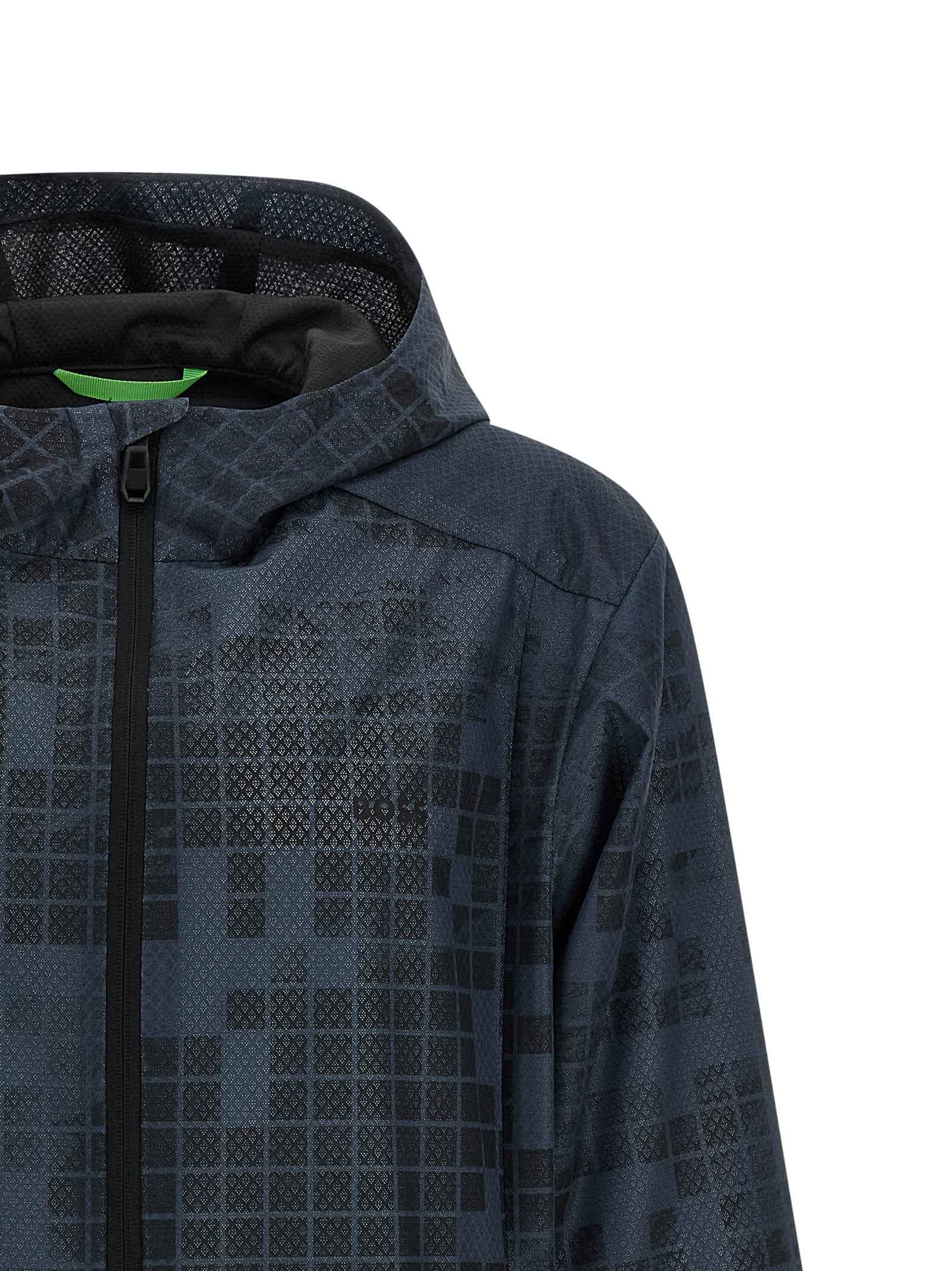 Blue Rubber Shell Jacket
