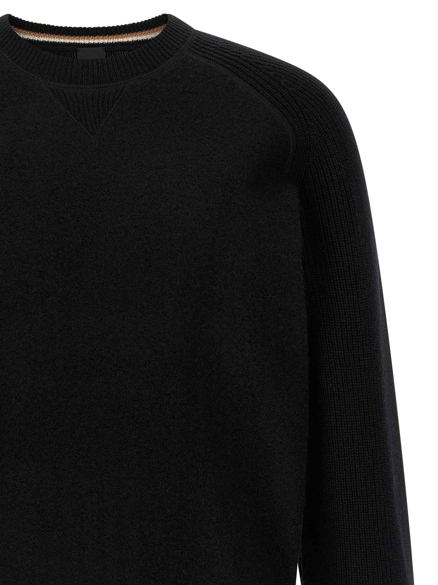 Black Virgin Wool Cardigan