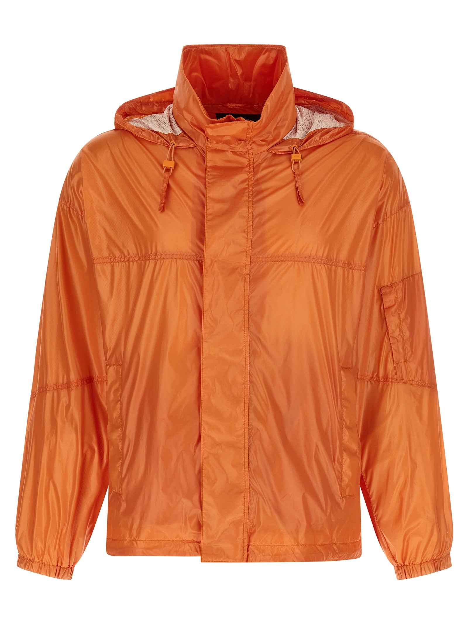 Blue Polyester Shell Jacket