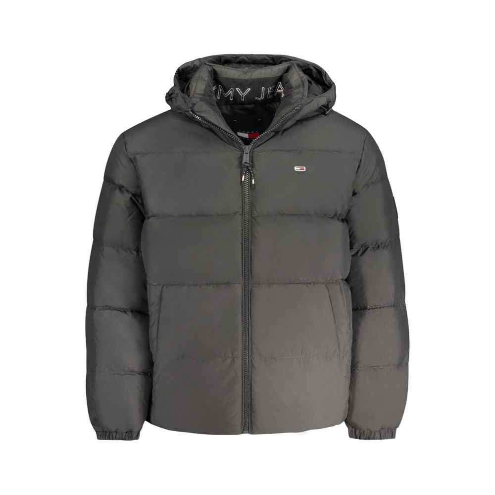 Black Polyester Men's Jacket