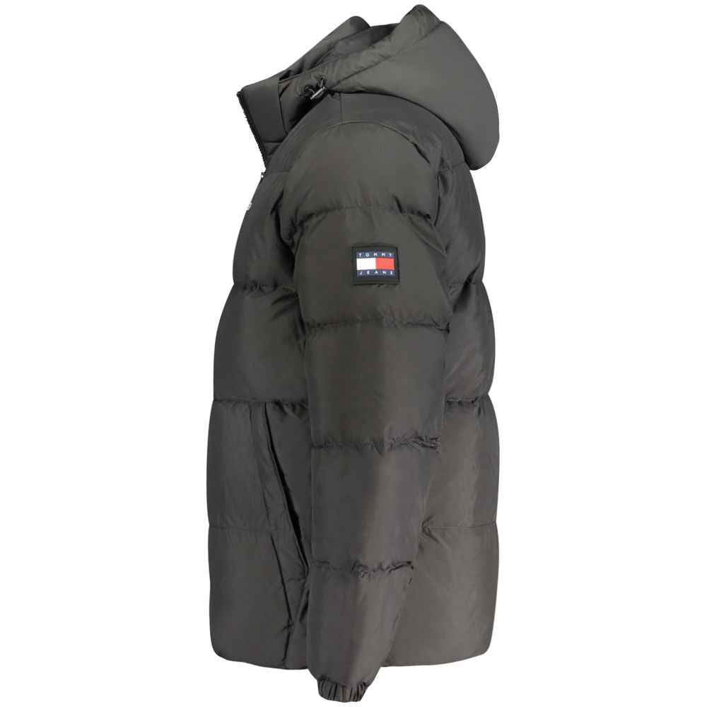 Black Polyester Men's Jacket