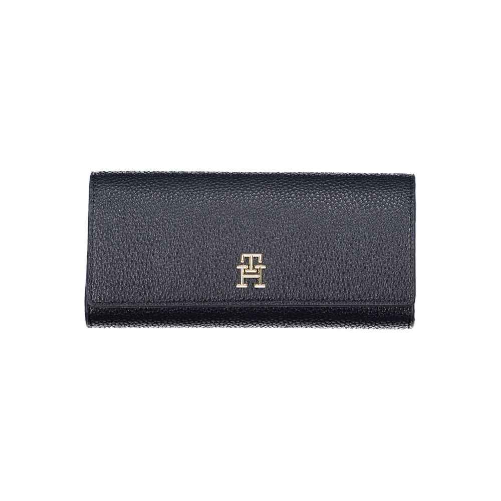 Blue Polyurethane Women Wallet