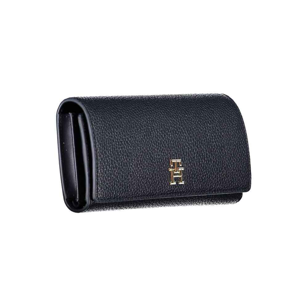 Blue Polyurethane Women Wallet