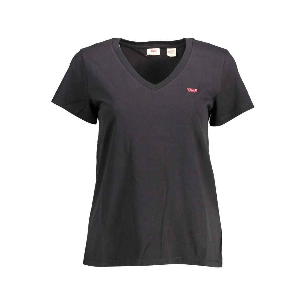 Black Organic Cotton Women T-Shirt