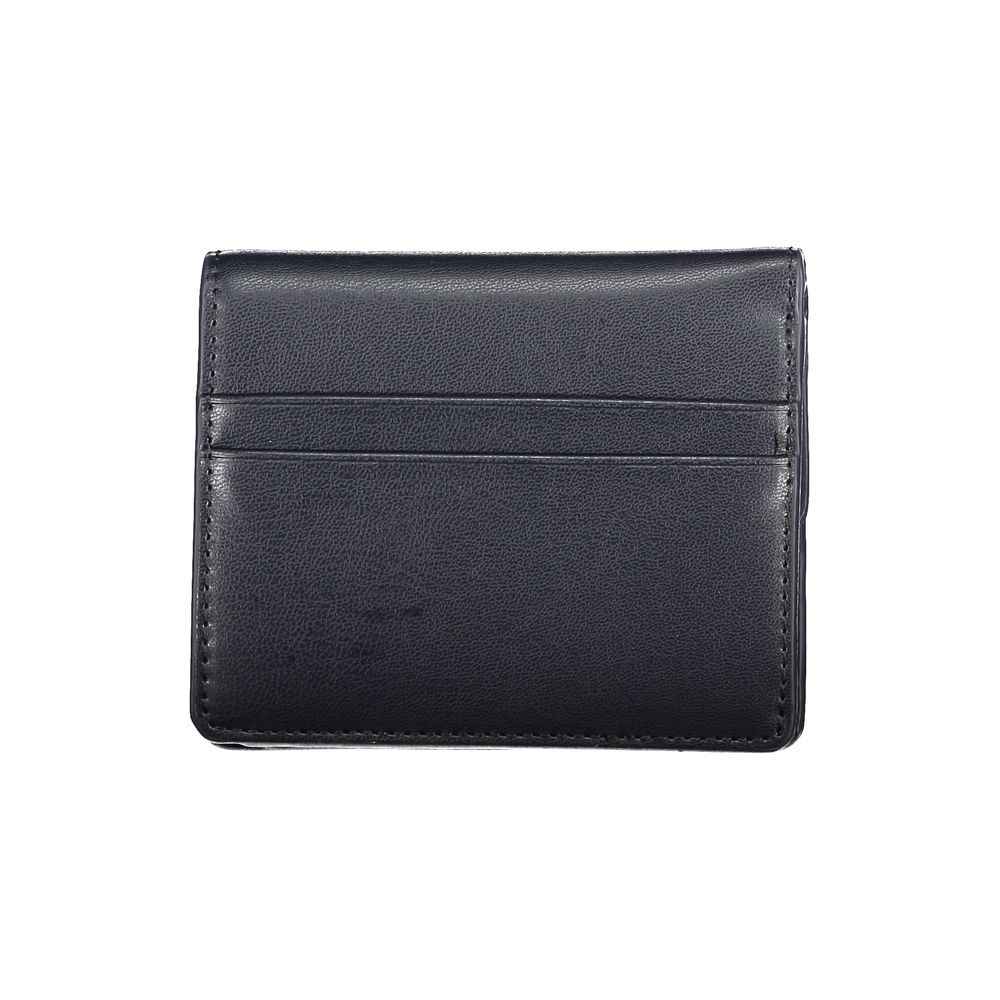 Blue Polyurethane Women Wallet