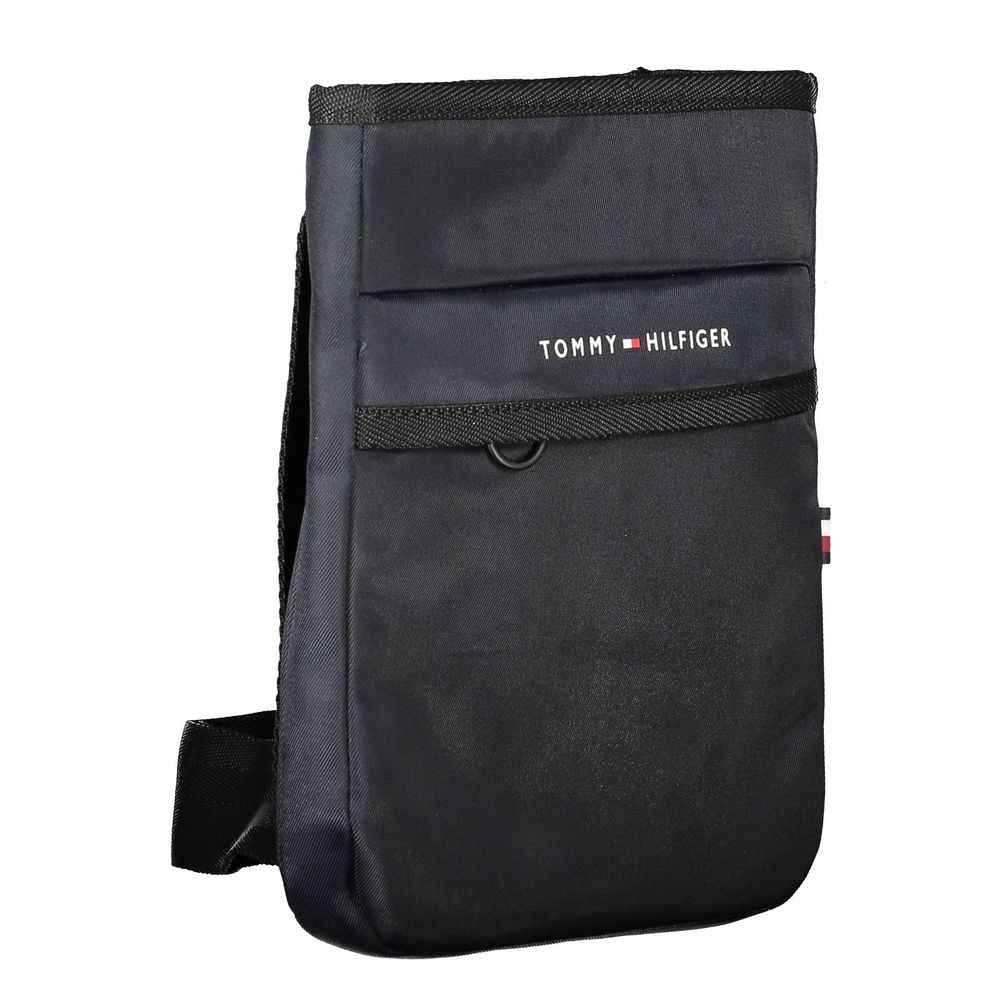 Blue Polyester Men's Shoulder Bag