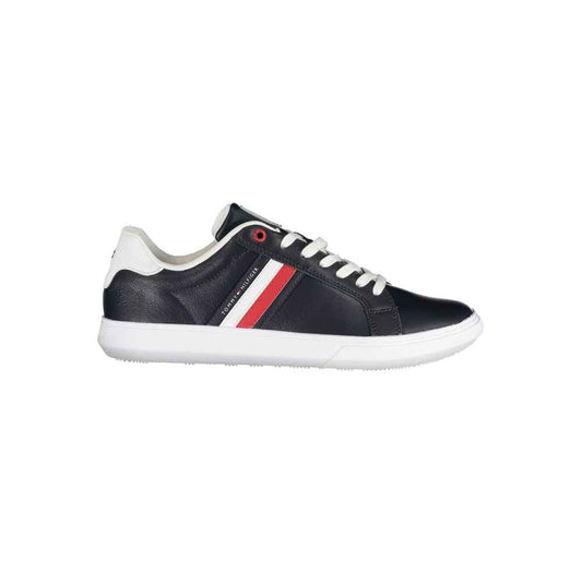 Blue Leather Men Sneaker