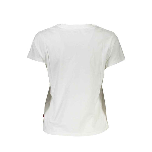 White Cotton Women's T-Shirt