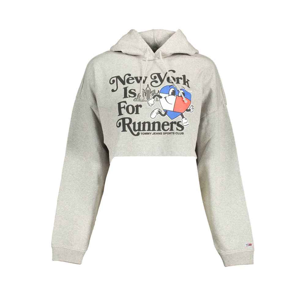 Grigio Cotton Women Sweatshirt