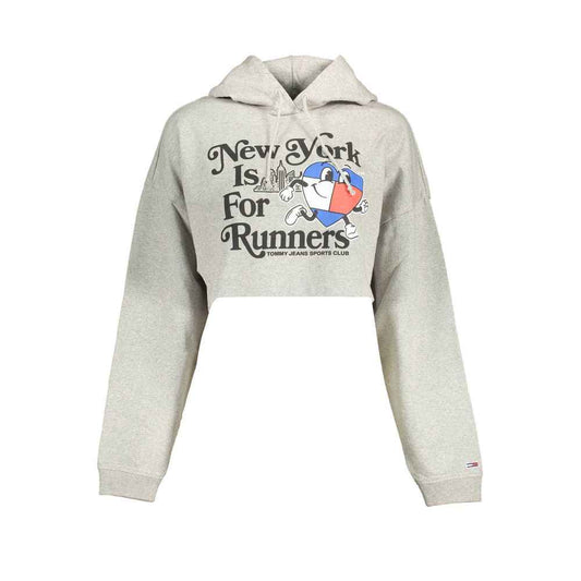 Grigio Cotton Women Sweatshirt