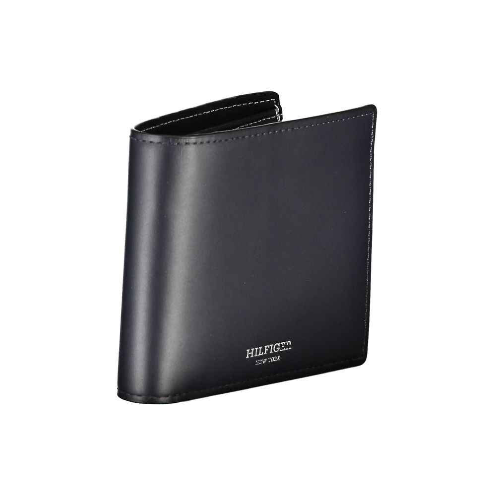 Blue Leather Men Wallet