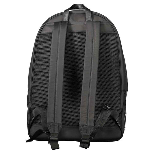 Nero Polyester Men Backpack