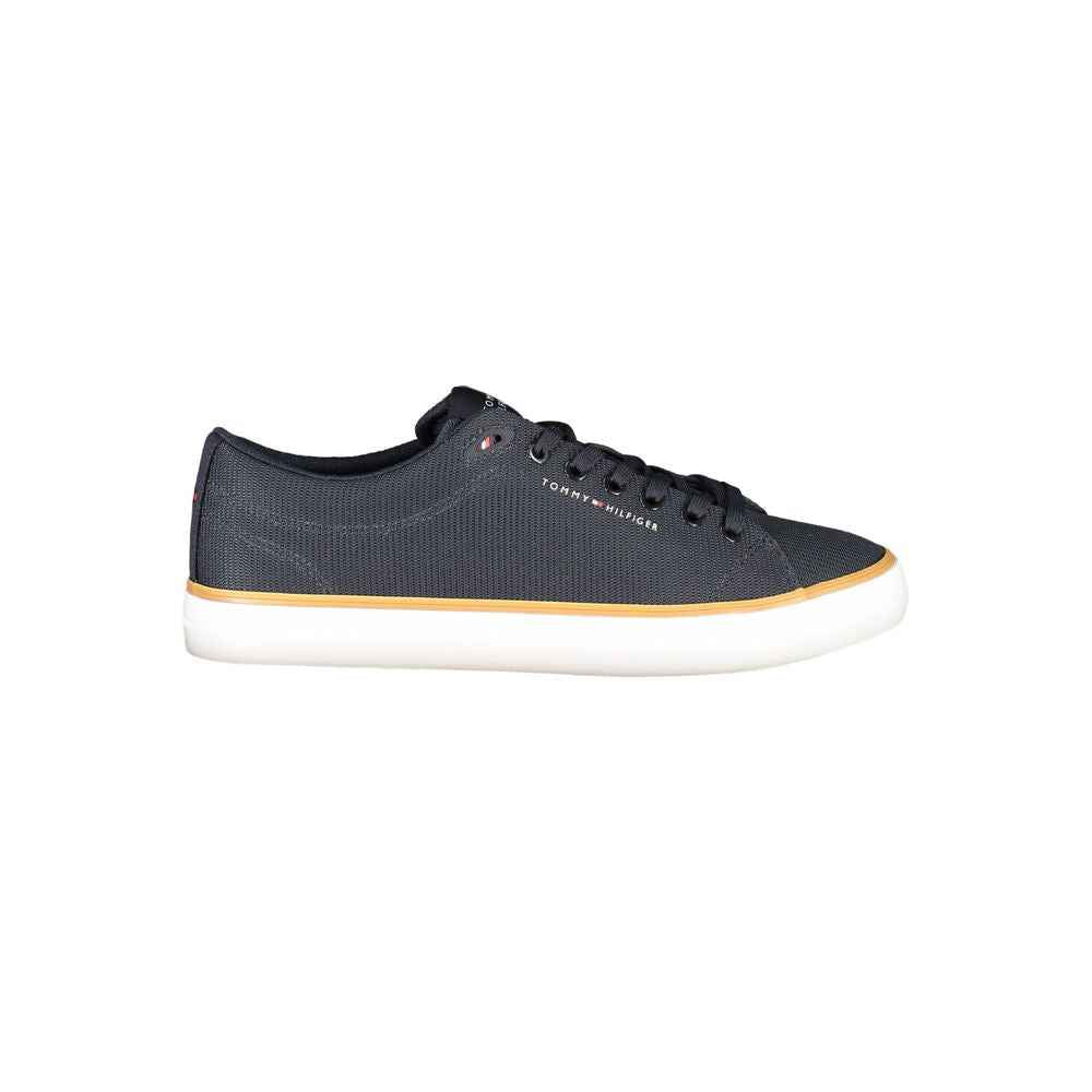 Blue Polyester Men Sneaker