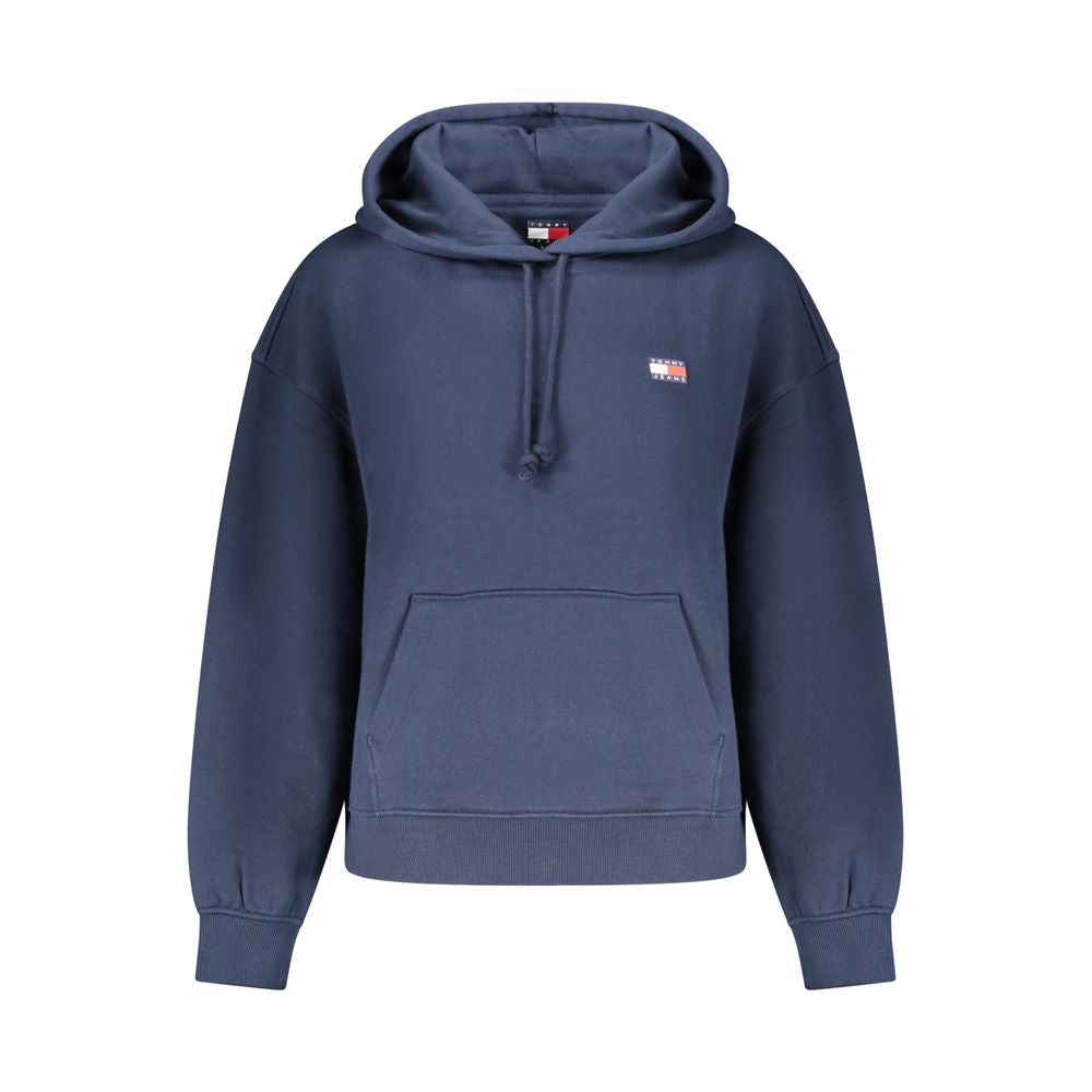 Blue Cotton Women Sweatshirt