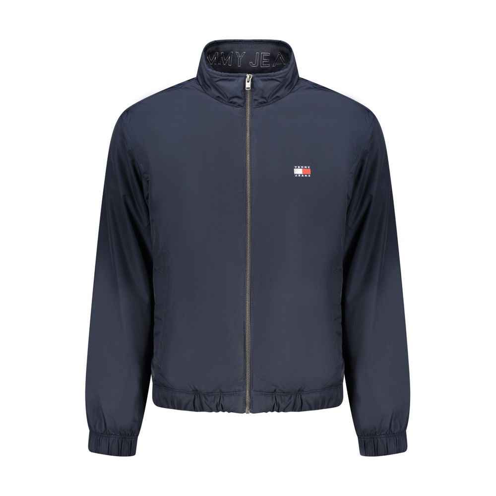 Blue Polyester Men's Jacket