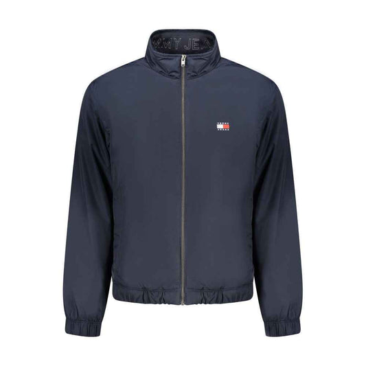 Blue Polyester Men's Jacket