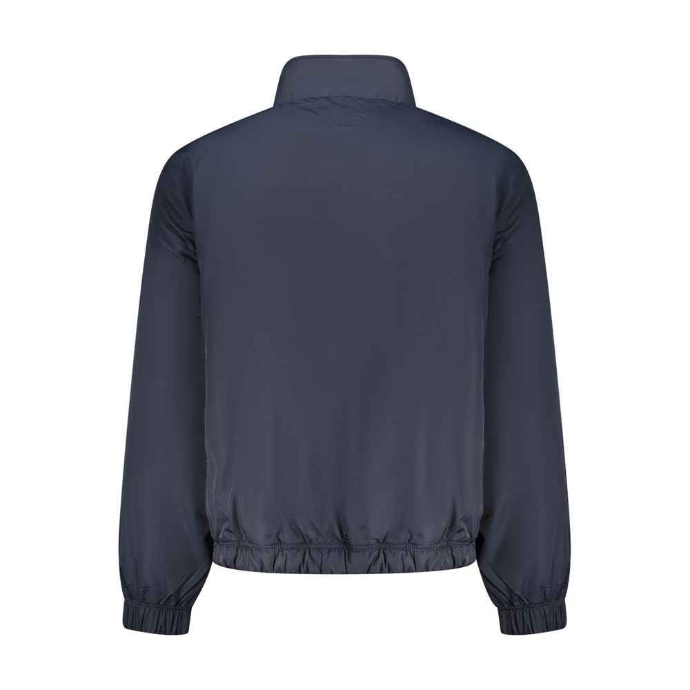 Blue Polyester Men's Jacket