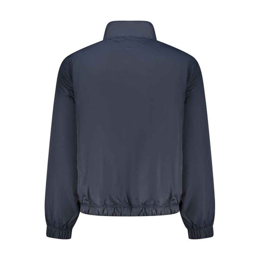 Blue Polyester Men's Jacket