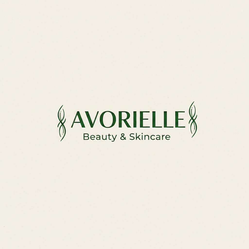 Avorielle Beauty & Skincare logo on a cream background, promoting a natural skincare aesthetic.