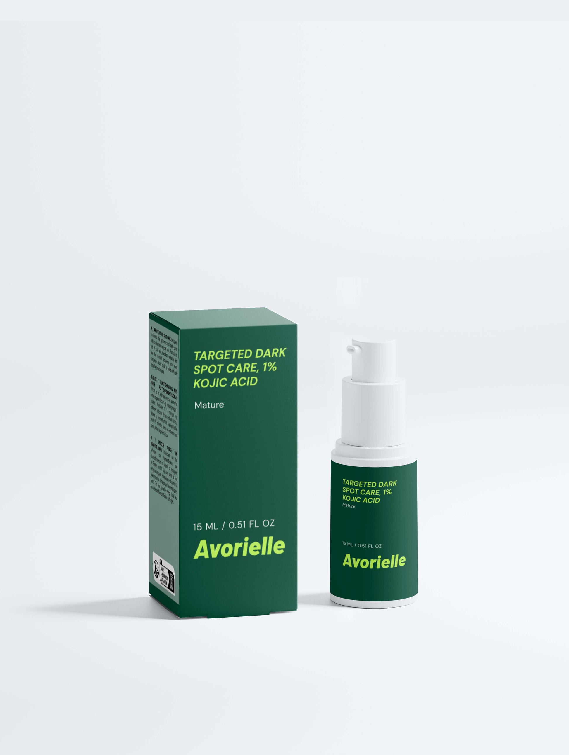 Targeted Dark Spot Care, 1% Kojic Acid serum for brightening skin, kojic acid dark spot treatment.